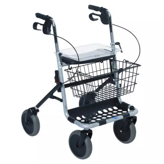 Rollator Invacare Banjo Standart Silber und Grau P452E/3 Gehhilfe