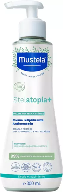 Mustela Stelatopia+ Crème Relipidante Anti-Grattage Bio 300 Ml 2