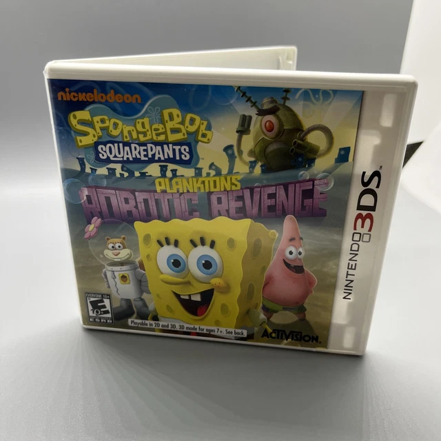 SPONGEBOB SQUAREPANTS PLANKTON'S Robotic Revenge (Nintendo 3DS, 2013
