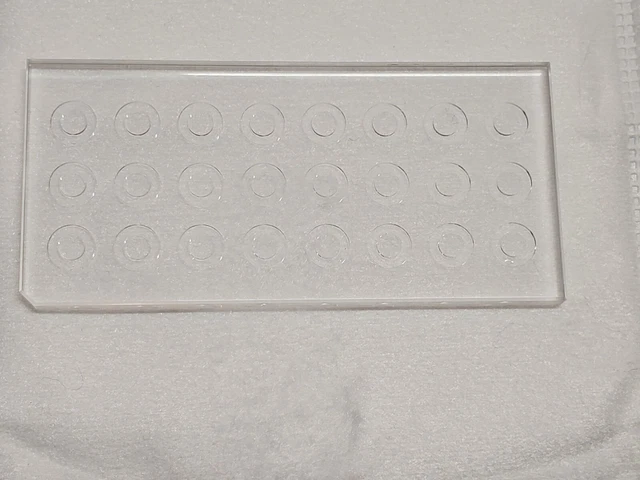 1  CaF2 Calcium Fluoride Optics 82.5 x 39 x 4mm Wells Variable Optical Component