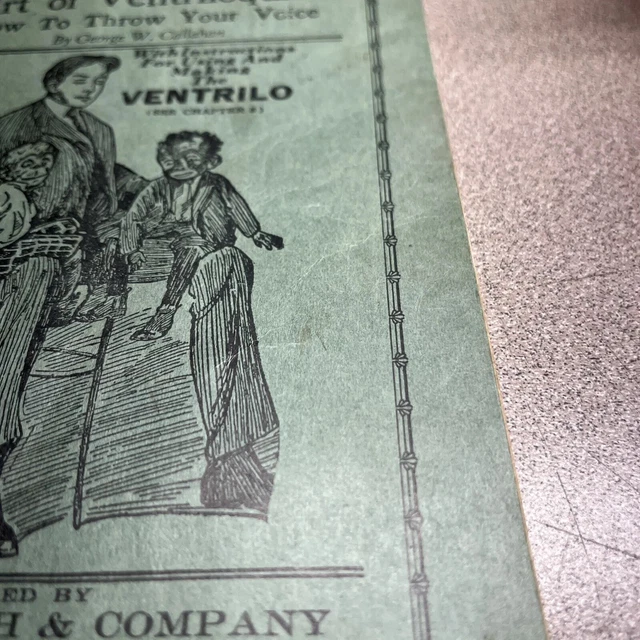 ART OF VENTRILOQUISM How To Throw Your Voice W Callahan Vintage