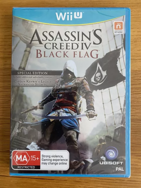 Assassins Creed Iv Black Flag Nintendo Wii U Game Special Edition Brand New Pal