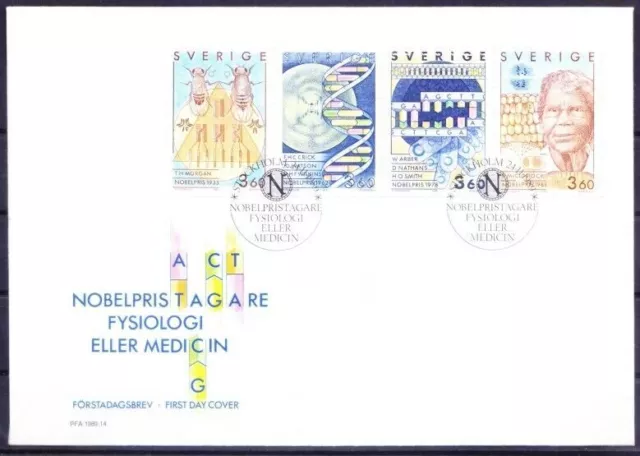 Suède 1989 FDC, lauréat du prix Nobel de médecine