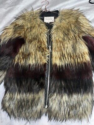River island  Fur Jacket. Gorgeous Size XS Immaculate.