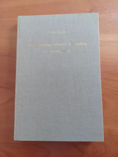 Die Vernünftige Kritische Anwendung Der Homöopathie Voisin Henri 1960 N