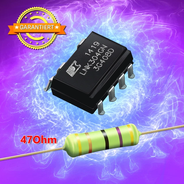 Kit LNK304gn + Résistance 100 Ohms 3W Anti-Flamme - Composant Électronique