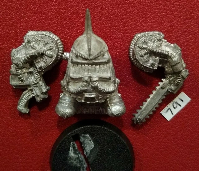 2 Rogue Trader Era Warhammer 40K Chaos Squat In Exo Armour – Miniature Metalliche Fuori Produzione