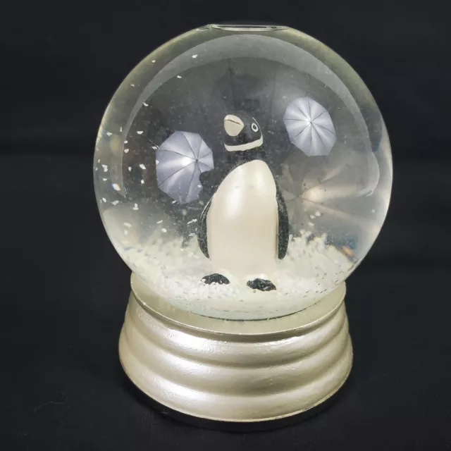 Thomas Obrien Vintage Modern Holiday 2006 Penguin Christmas Snow Globe
