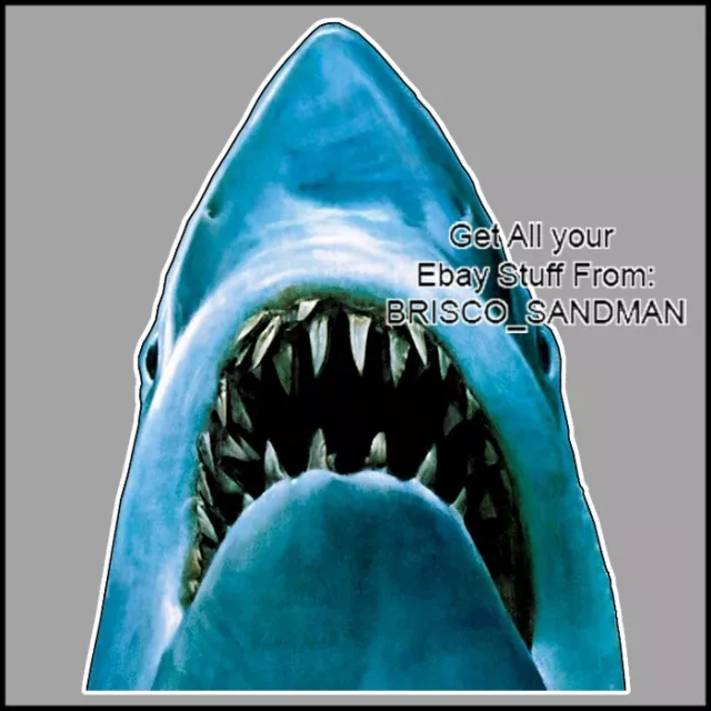 Fridge Fun Refrigerator Magnet JAWS MOVIE "JAWS Diecut Shark Logo" 70s Retro