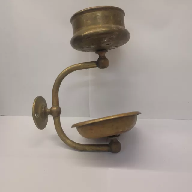 Antique Brass Wall Mount Cup Sponge Soap Holder Bathroom