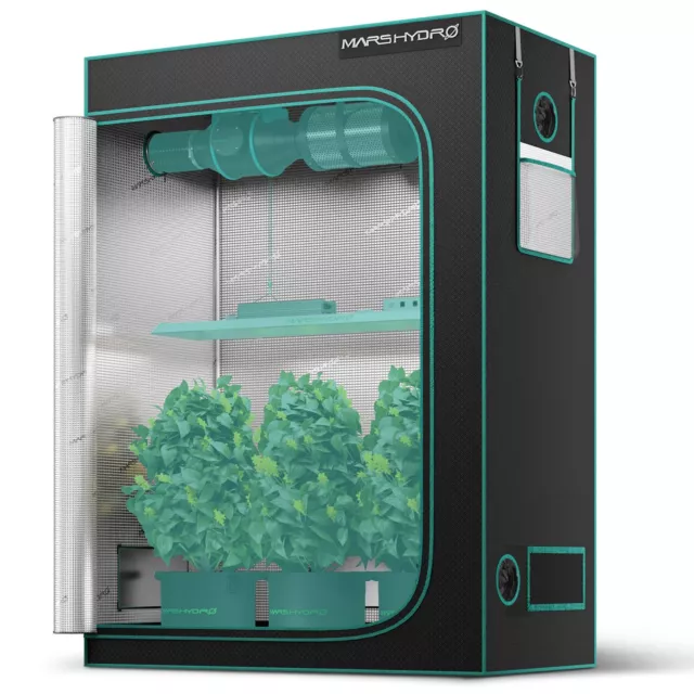 Mars Hydro 2 x 4 Grow Tent Box Black Mylar Hydroponic  Reflective kit