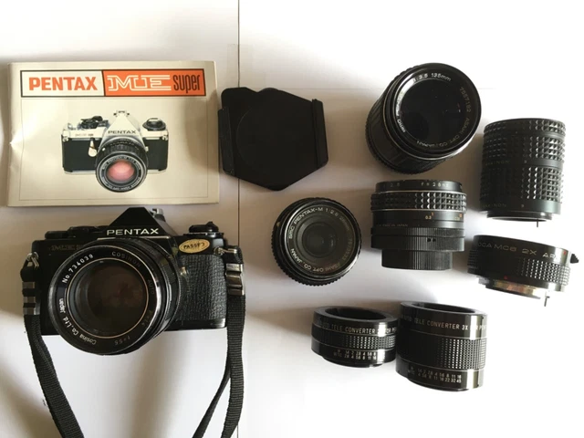 Lot Appareil Photo Argentique Asahi Pentax KM + Objectif Tamron Zoom Macro