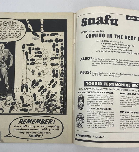 LOT! Snafu Humor Magazine | 1955-1956 | Stan Lee | All 3 Issues | Complete 6