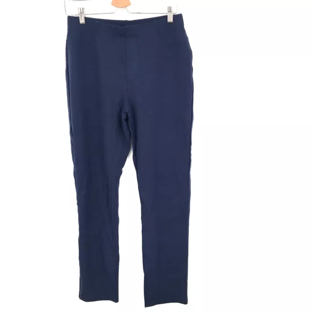 NEW Karen Scott Sport straight leg pull-on Legging pants navy Blue S women's