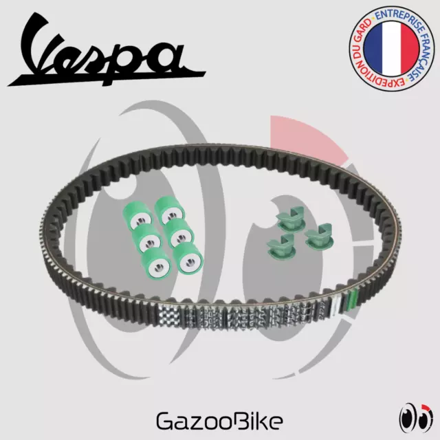 Kit révision Courroie Vespa GTV 250i H2O 4T E3 2006 à 2009 galets courroie