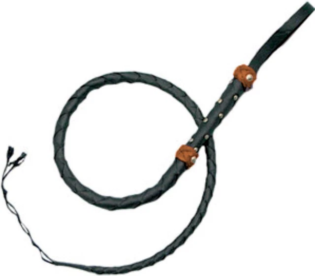 Denix Mini Split Hide Bullwhip Black/Brown Leather One Piece Construction- OC008