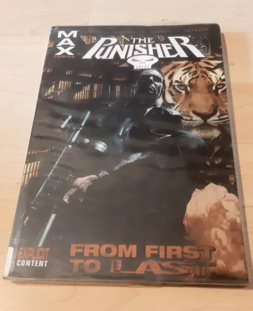 The Punisher “From First to Last” Max Comics Paperback 2008 Ex Library Book
