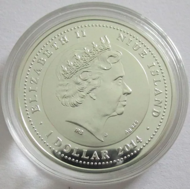 Niue 1 Dollar 2014 Lunar Pferd Spielzeug 1/2 Oz Silber 2