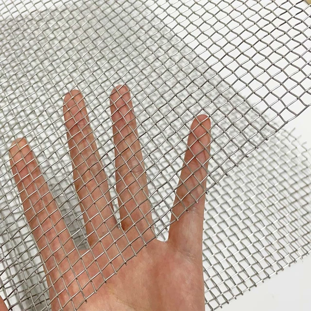2-Pack 304 Stainless Steel Woven Wire 5 Mesh 11.4X23.6