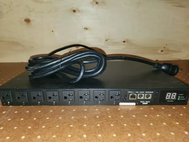 Tripp Lite PDU Metered ATS 120V 20A 5-15/20R 16 Outlet L5-20P Horizontal 1U