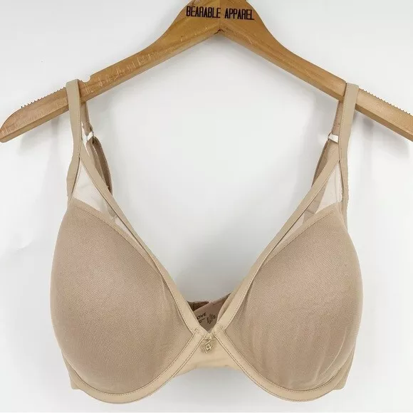 NWT DREAMFIT LIFTING Plunge Bra NUDE Color 42 DDD Underwire Smooth Contour  Cup $8.00 - PicClick