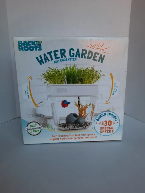 Back to the Roots Water Garden 3 Gallon Self-Cleaning Fish Tank