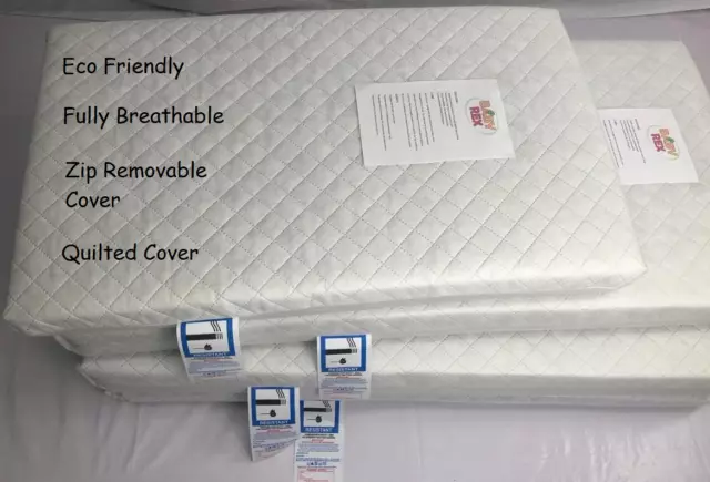 NEW BREATHABLE TRAVEL COT MATTRESS FIT 104 X 72 x 6  CM