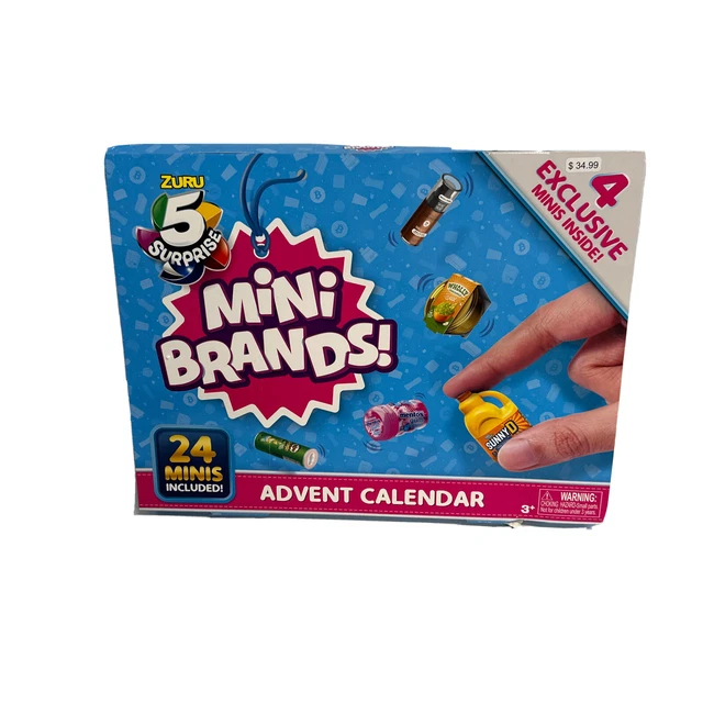 5 SURPRISE MINI Brands Advent Calendar by ZURU 24 Days worth of
