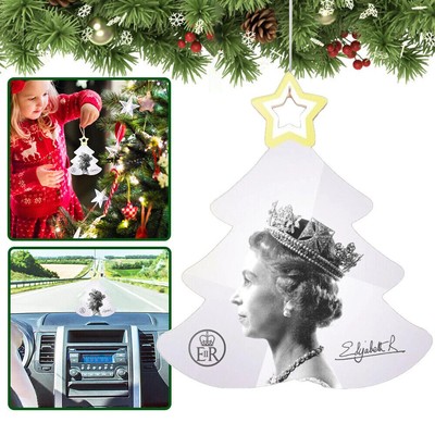 2022 Son Christmas Ornaments 2022 QUEEN ELIZABETH II Bauble Queen's Memorial Christmas Ornament Tree