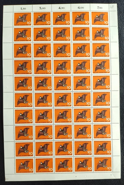 Berlin, Nr. 250-253 (Jugend 1965)  als ungefaltete Bögen , sauber postfrisch
