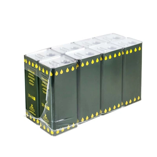 Lattina Rettangolare per Olio alimentare multipack con Tappo 3 Lt.