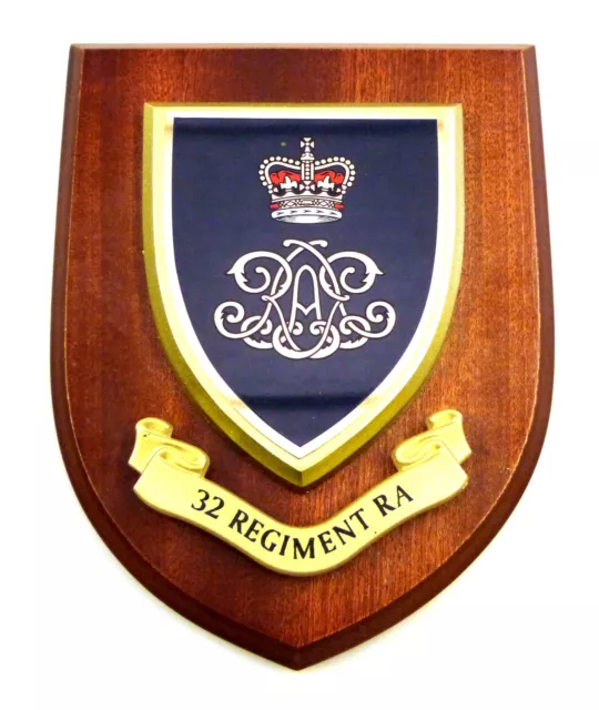 32 Regiment Royal Artillery Classic Regimental Mess Plaque