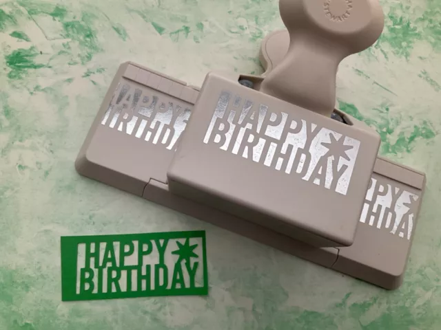 SALE Martha Stewart LARGE RARE Happy Birthday Card Craft Making punch cutter