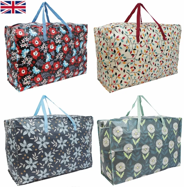 Confezione Da 12 Set Di 12 Borse Jumbo Con Cerniera In Tessuto Non Tessuto Riutilizzabili Nere~p102682030 - Foto 12