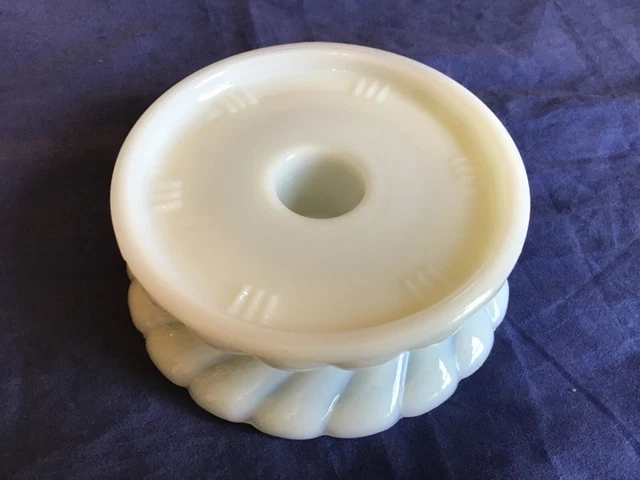 Vintage Fenton White Hurricane Candle Lamp Holder Vintage Fenton White Hurricane Candle Lamp Holder