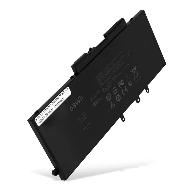 Ersatz Akku für Dell Latitude E5580 Latitude E5480 Latitude 5580 8800mAh