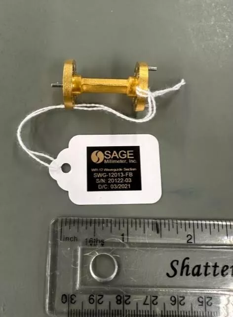 SAGE Millimeter, Model SWG-12013-FB, WR-12, 1.25" L, Waveguide Straight Section