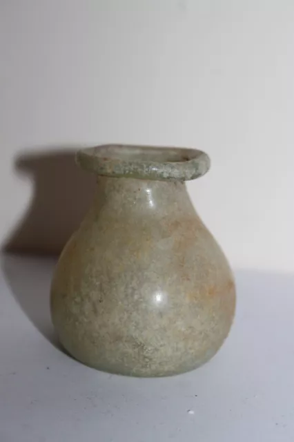 ANCIENT ROMAN  GLASS FLASK 2/3rd CENTURY AD