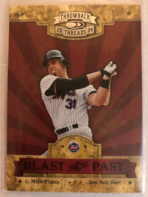 2004 Donruss Throwback Threads Mike Piazza #BP-18 Blast from the Past #D /1500