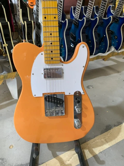 TL 6 strings Electric Guitar Maple Fingerboard Chrome Hardware White Pickguard