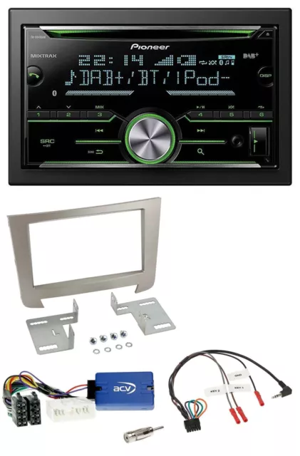 Pioneer Bluetooth Lenkrad DAB 2DIN USB CD Autoradio für SSangYong Rexton ab 2013