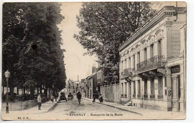 EPERNAY - Marne - CPA 51 - les rues - remparts de la Motte