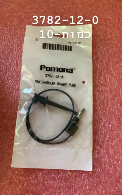 POMONA 3782-12-0 Connecteur Assemblement, Ic Pinces Test (10 Pièces)