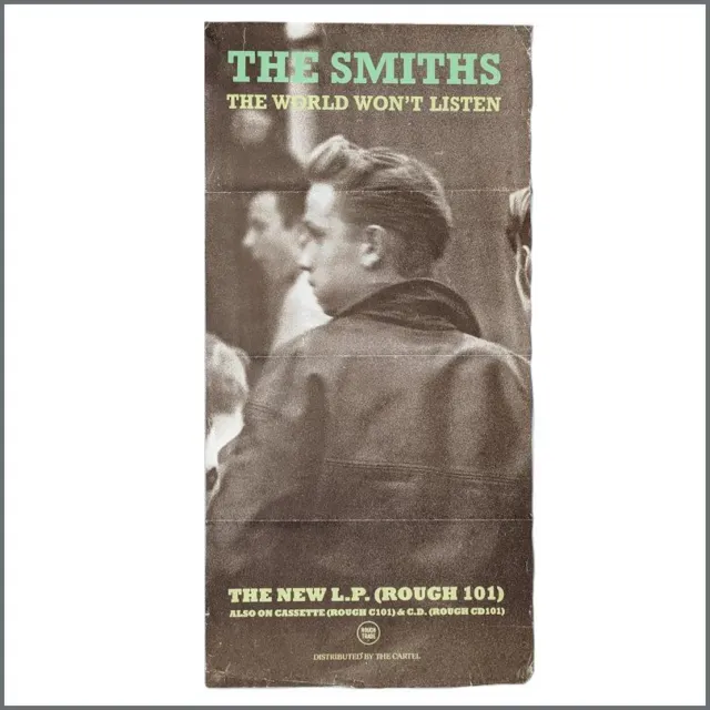 The Smiths 1987 The World Won’t Listen Promotional Poster (UK)