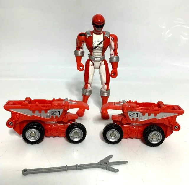 OPERATION OVERDRIVE POWER RANGERS MEGAZORD red ranger figure (T6) £10. ...
