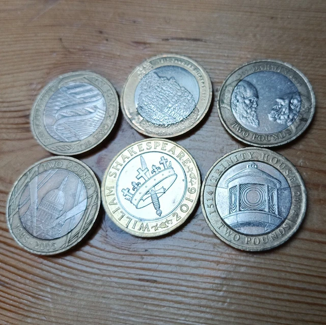 6x £2 Commemorative Two all different joblot bundle Rare coins Collectable  L3