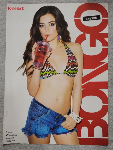 2013 Magazine Advertisement Page Lucy Hale K-Mart Bongo Jeans Print Ad