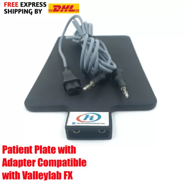 Patient Plate with adaptor cable Compatible with Valleylab  Brand New