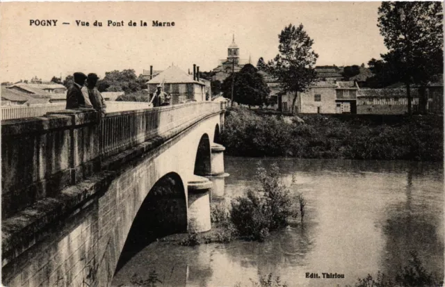 CPA POGNY-Vue du Pont de la MARNE (346735)