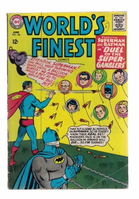 DC Comics Worlds finest no 150 May 1965 12c USA